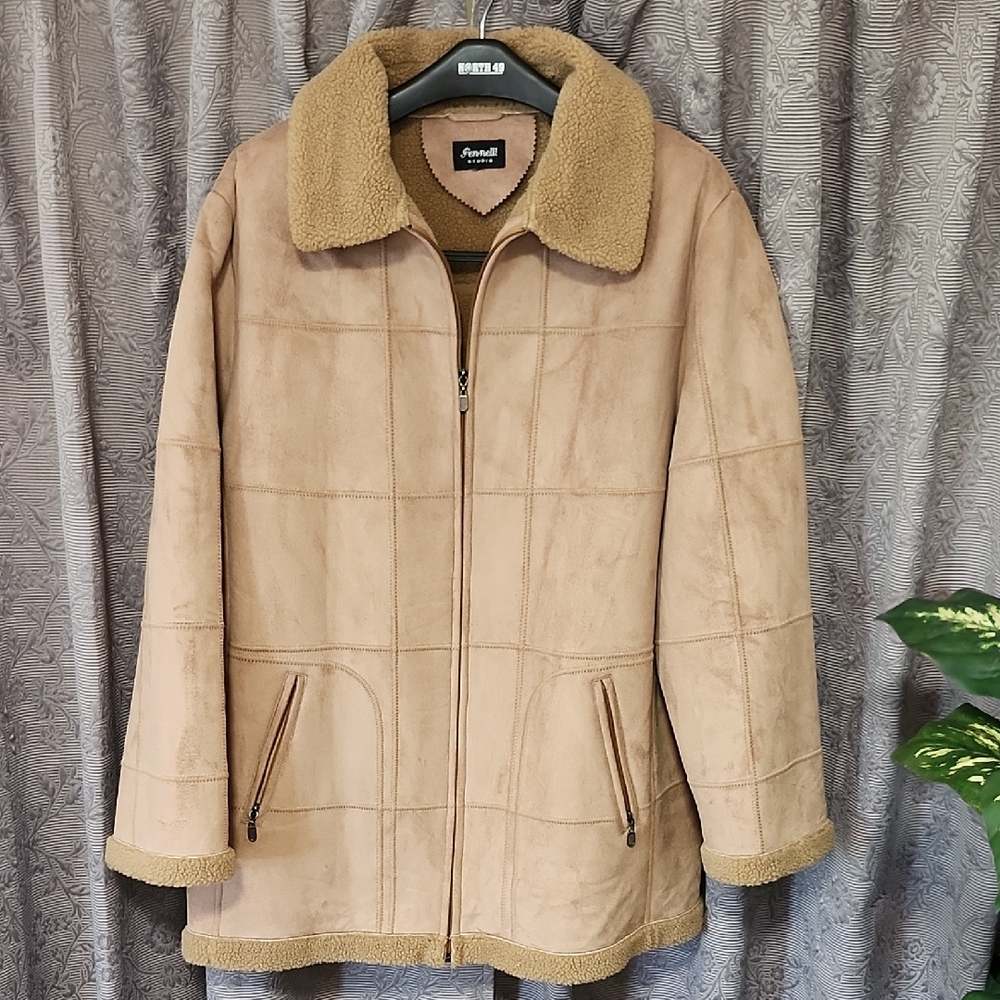 Stylish Camel Teddy Jacket